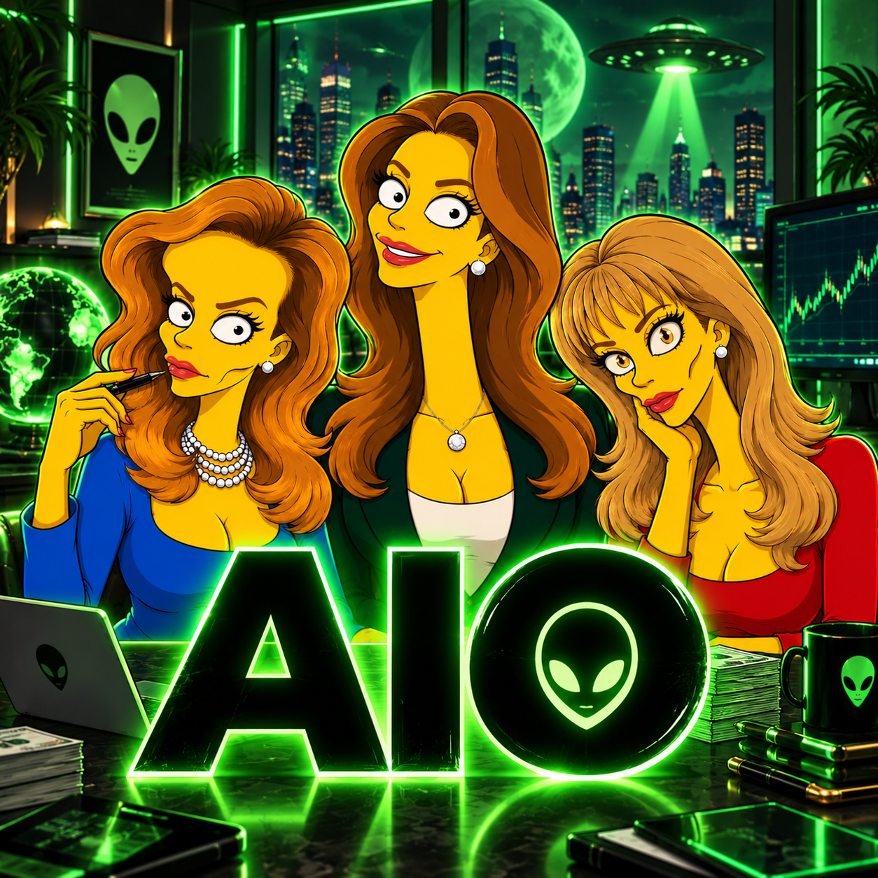 Aliens In Office logo